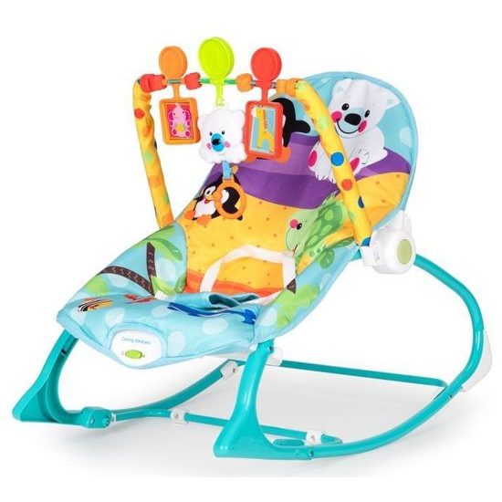 Ecotoys kojenecké lehátko 3v1 s vibracemi Baby Calm modré