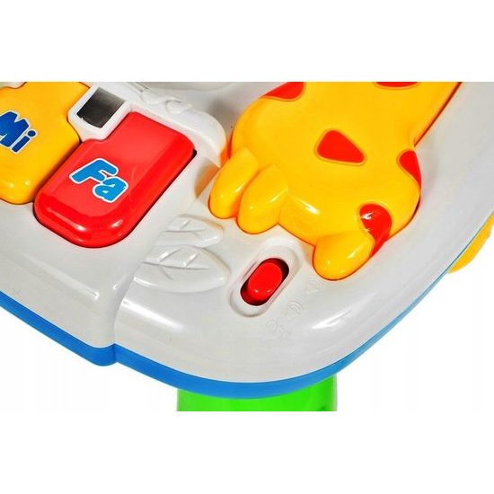 Edukačný stolček s piankom a zvukmi 2v1 Žirafa