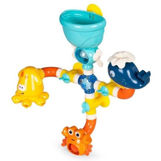 Delfínek s krabem a kolovrátkem pro děti do vany Tubs Dolphin