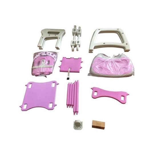 Ecotoys jídelní židlička 3v1 fialová