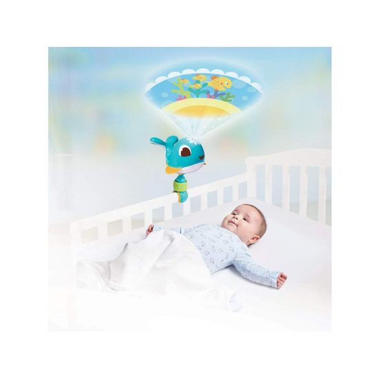 Tiny Love cestovní projektor Cody velryba modrá