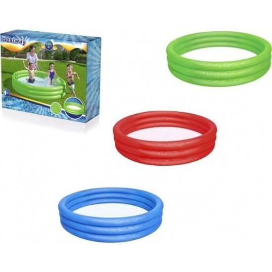Bazén dětský nafukovací 3 komory - mix 3 barvy