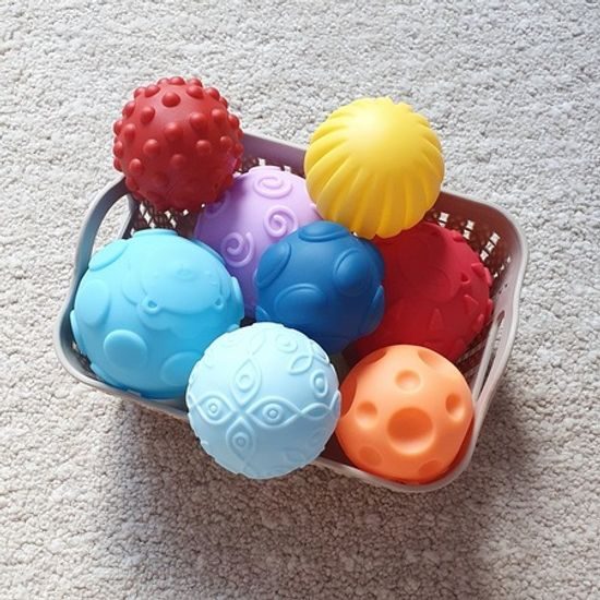 Senzorické míčky pro nejmenší Multi Ball Set 9 kusů