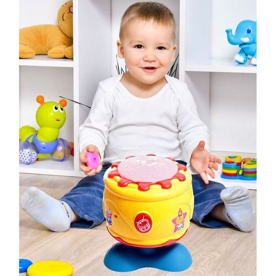 Interaktivní bubínek se zvuky a světly Drum King