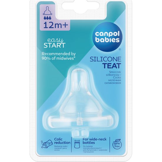 CANPOL babies Savička silikonová třešinka široká 3-RYCHLÁ 1ks