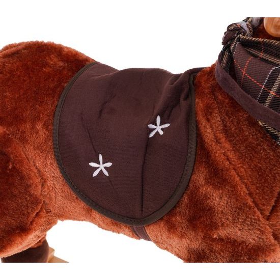 Plyšový houpací kůň Ferda - hnědý