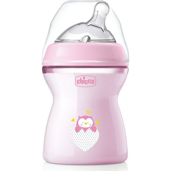 CHICCO Láhev kojenecká Natural Feeling 250ml, 2m+, Girl