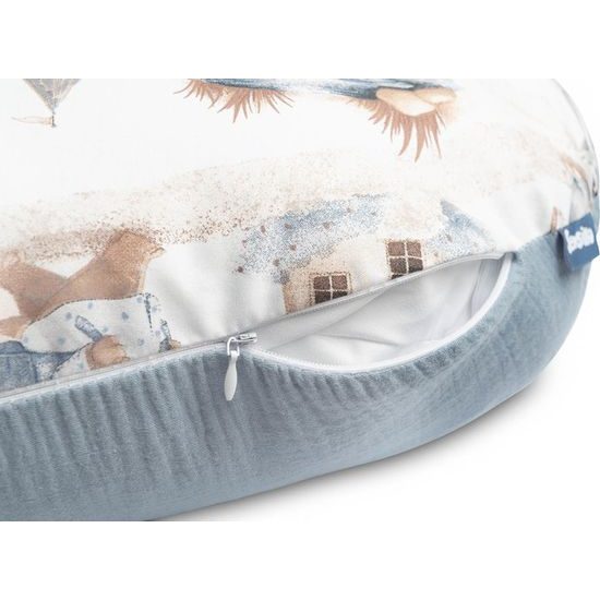 Kojící polštář Dráček, jeans