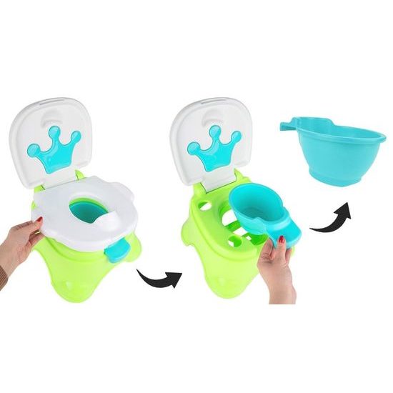 Interaktivní hrající nočník 3v1 Funny Potty zelený