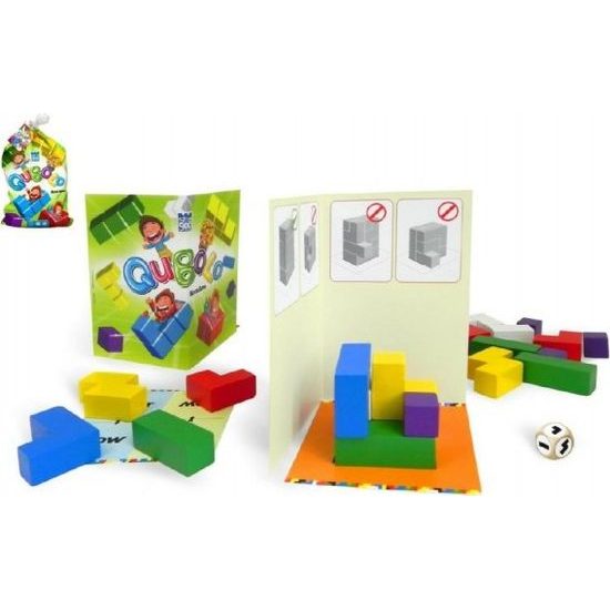 Qubolo společenská hra s dřevěnými kostkami