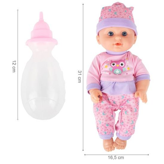 Interaktivní panenka s příslušenstvím Baby Dream 31 cm