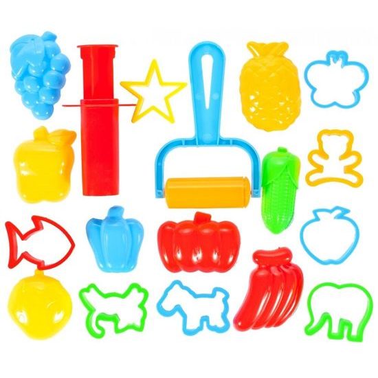 Modelovací plastelína pro děti s 16 formičkami 15 barev Creative Doh