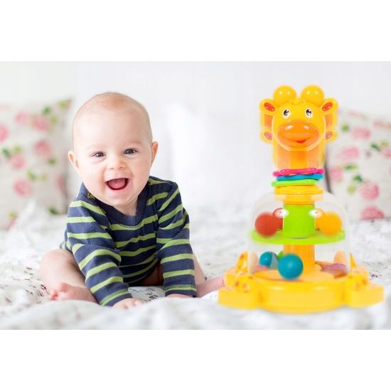 Rotující hračka pro nejmenší Giraffe Spinner