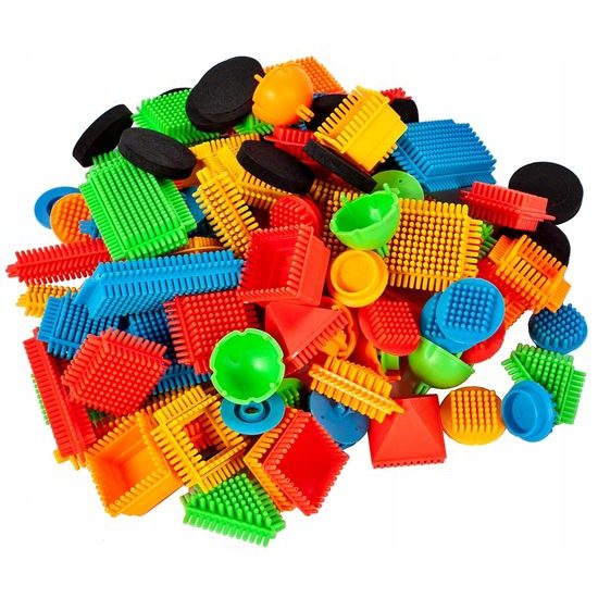 LEHKÉ POŠKOZENÍ barevná konstrukční stavebnice Hedgehog Blocks 200 ks
