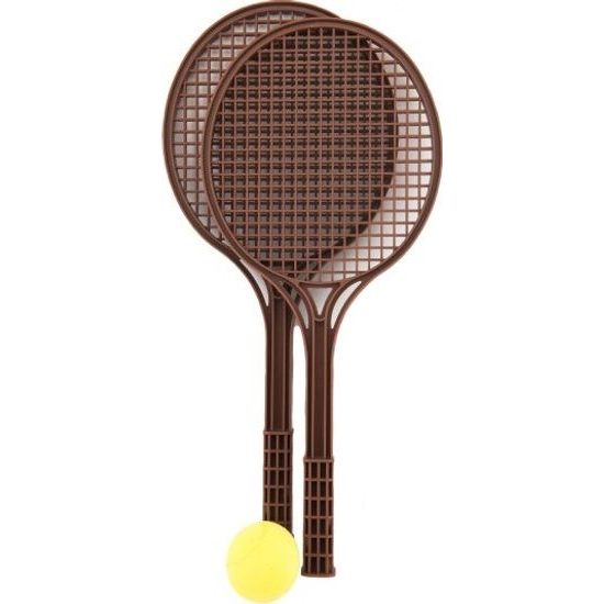 Soft tenis barevný + míček - mix barev