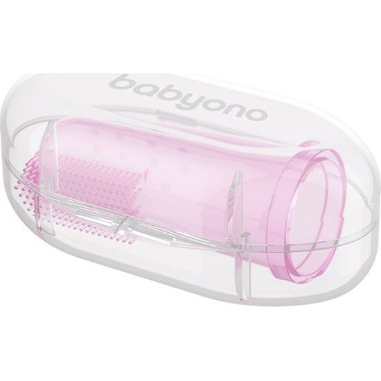 Masážní kartáček na zuby a dásně růžová