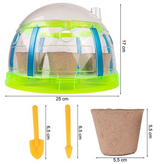 Sestava malý zahradník se skleníkem a osvětlením Sun Room