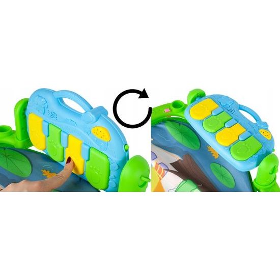 Hrací deka s piankem Harmonika zelená