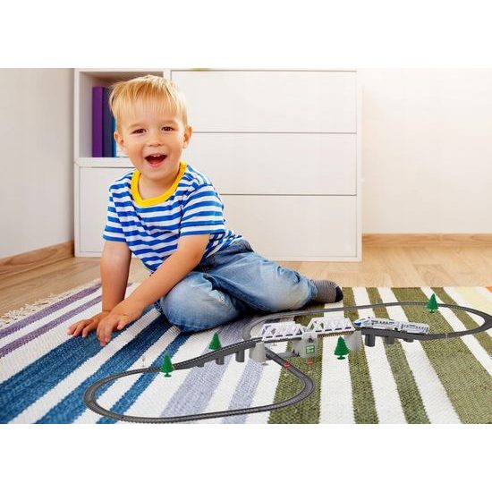 XXL vláčkodráha na baterie Power Train 366 cm