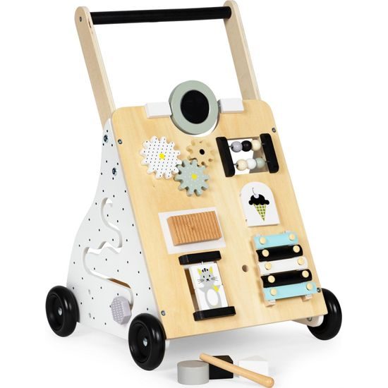 MALÁ VADA Ecotoys dřevěné edukační chodítko s cimbálkami