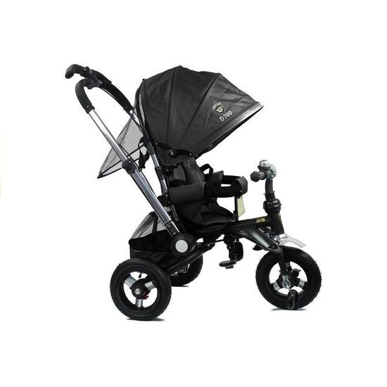 ROZBALENO Majlo Toys oboustranná tříkolka s nafukovacími koly PRO700 černá