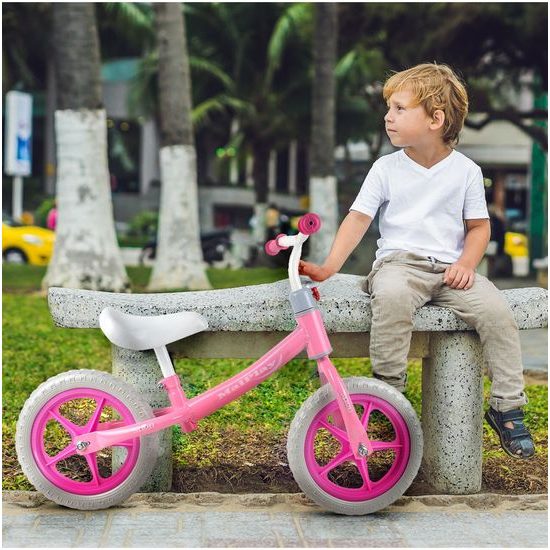 SMONTOVÁNO Dětské odrážedlo Trevis 12" růžové