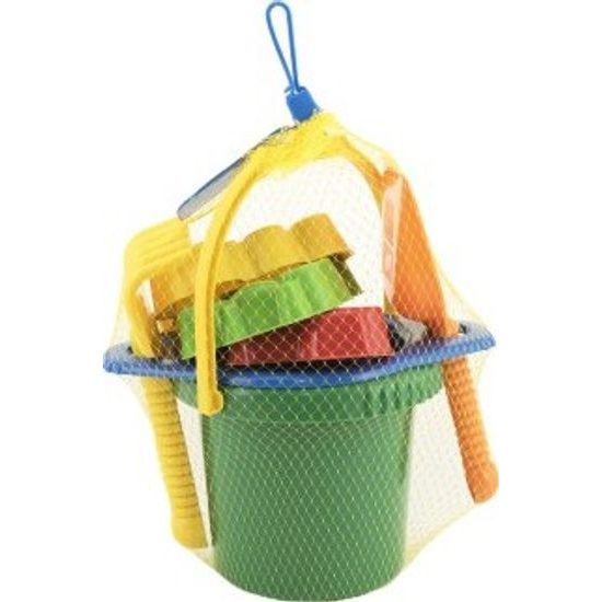 SADA - Kbelík sítko lopatka hrabičky 3 bábovky - mix barev