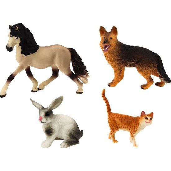 Sada figurek domácích zvířat 4 kusy