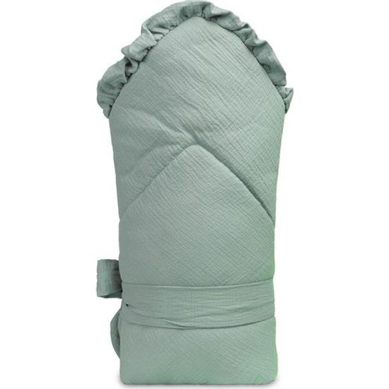 Dětská mušelínová zavinovačka - khaki