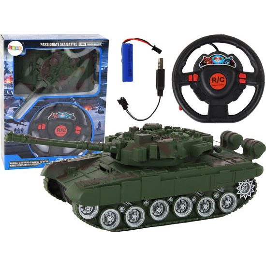 Vojenský tank na dálkové ovládání Sea Battle 1:18