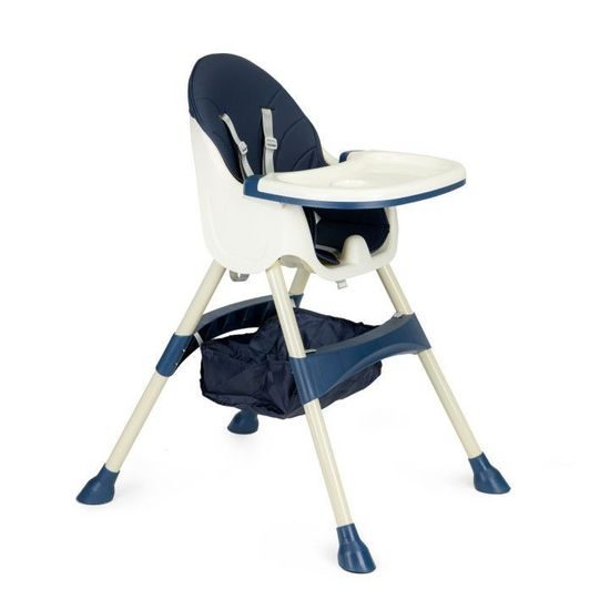 Ecotoys jídelní židlička 2v1 HC823 tmavě modrá