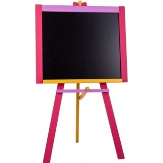 Dřevěná Tabule stojanová - růžová sololit