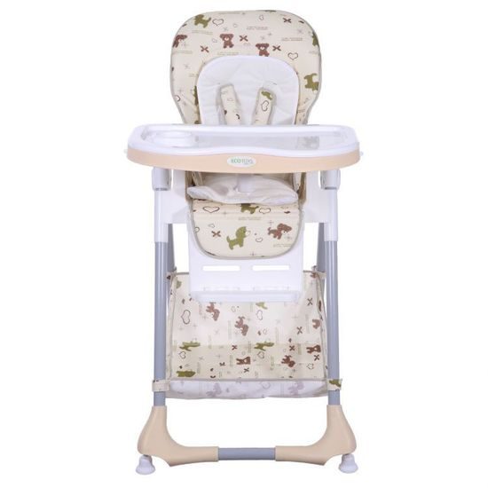 Ecotoys jídelní židlička 2v1 béžová