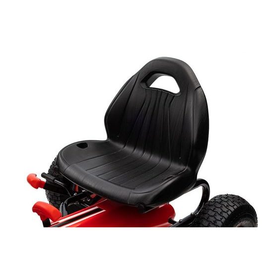 Dětská šlapací motokára s nafukovacími koly Formule 208 - červená