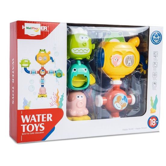 Haunger hračka do vany se zvířátky a kolovrátkem pro děti Water Tubs