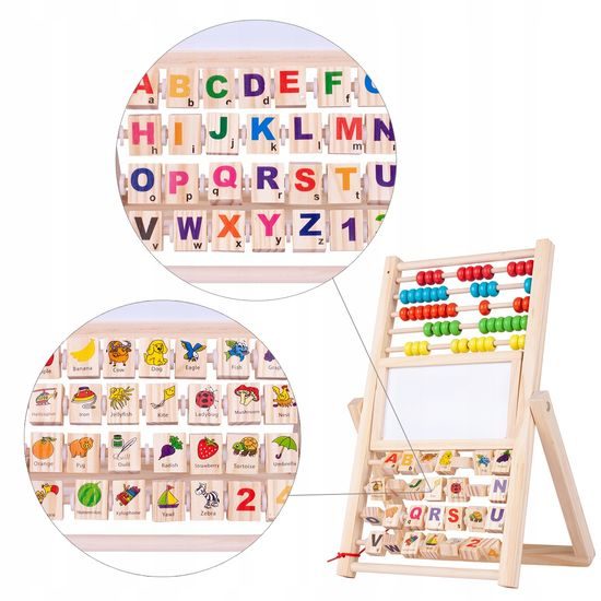 Oboustranná kreslící tabule s počítadlem Alfabet