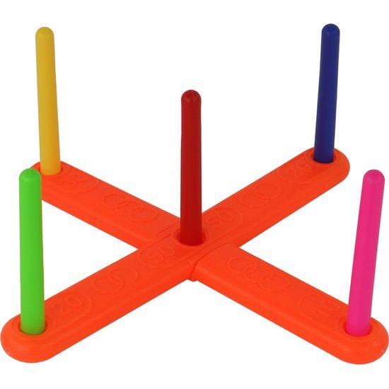 Arkádová hra Hoď barevné obruče na cíl