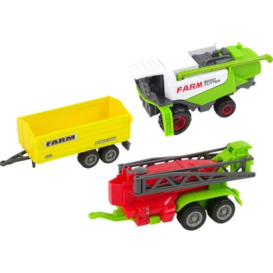 Souprava 2 traktorů a kombajnu s příslušenstvím Farmer Set