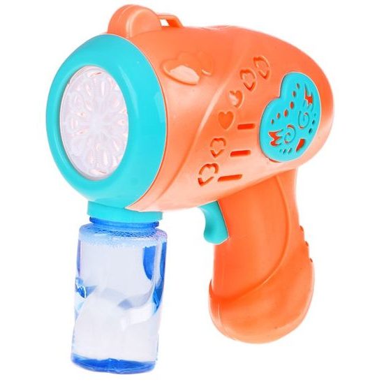 Bublifuk pistole na baterie Color Bubble - oranžová