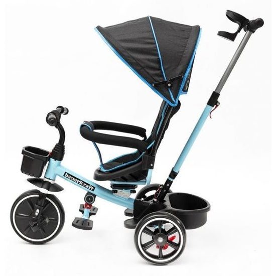 Ecotoys dětská tříkolka s otočným sedadlem X360 světle modrá