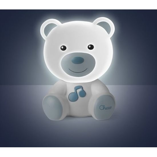 Chicco noční světlo Medvídek modré