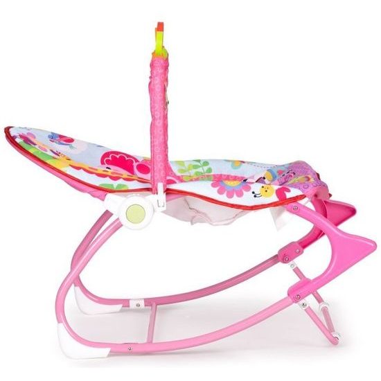 Ecotoys kojenecké lehátko 3v1 s vibracemi Baby Calm růžové