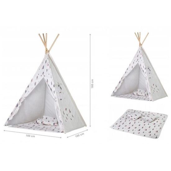 Ecotoys dětský indiánský stan TeePee Stromečky