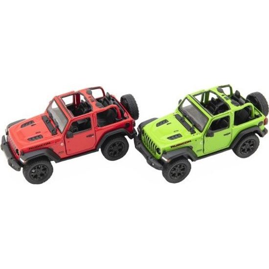 Auto Kinsmart Jeep Wrangler 2018 otevřená střecha - mix 4 barvy