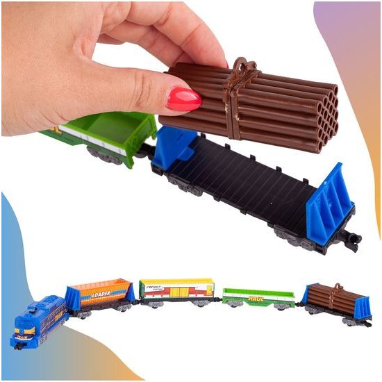 Dětská XXL vláčkodráha na baterie Power World 1067 cm