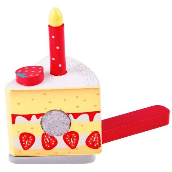 Dřevěný narozeninový dort na krájení Sponge Cake