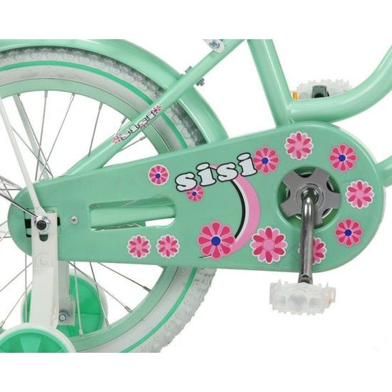 Mexller dětské kolo SISI 16" s vodící tyčí mintová 2022