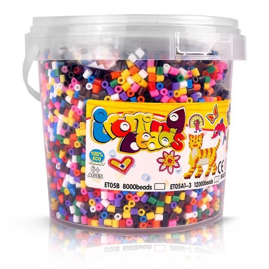 Zažehlovací korálky v kyblíčku Iron Beads 12000 kusů