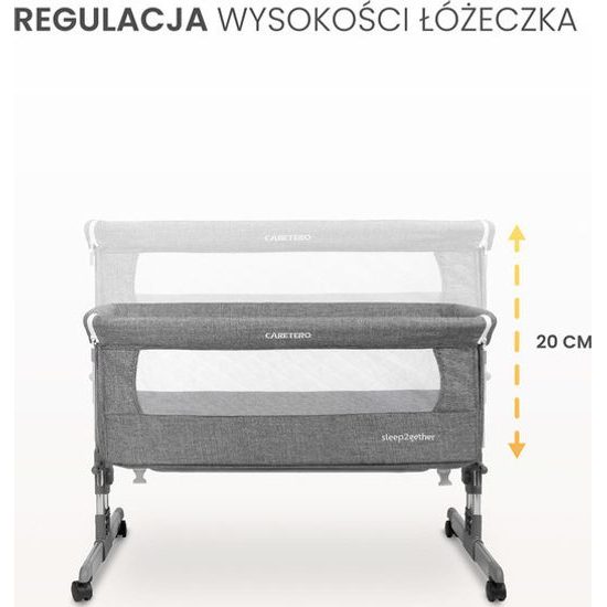 Dětská postýlka Sleep2gether graphite