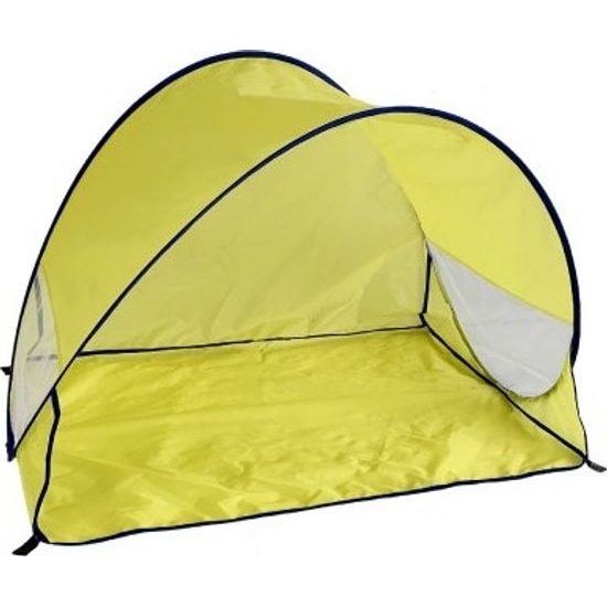 Stan plážový s UV filtrem - samorozkládací - obdelník žlutý